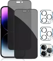 iPhone 14 Pro Max Privacy Screen Protector Anti Spy Tempered Glass Film 2 Pack