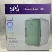 Spa Mini Fridge For Beauty Skincare 4L Green Portable Top Handle Removable Shelf