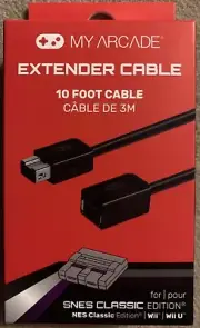 My Arcade Extender Cable 10 Foot Cable For NES/SNES Classic Edition or Wii/Wii U