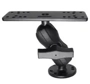 WINDFRD 1.5" Ball Short Arm Fish Finder Mount, Marine Electronic Mount, Unive...