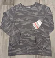 NEW With Tags Girls Athleta Cozy Cross Your Fingers Sweatshirt Light Camo-XXL/16