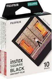 Instax Fujifilm Square Film, Black 10 Pack