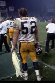 Offensive lineman Mike Webster of the Pittsburgh Steelers on the- 1984 Old Photo