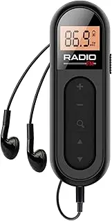 meni FM Radio with Battery - 500mAh Rechargeable Radio, Rechargeable Wireless Receiver | Pocket Radio with Powerful Reception Clear Sound, Versatile Radio for Seniors and Outdoor Enthusiasts