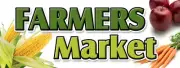 FARMERS MARKET DECAL sticker produce fruit vegetables fresh tomatoes