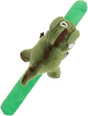 Vaguelly Stuffed Dinosaur Slap Bracelet Cute Plush Wristband for Party Favor and Goodie Bag Filler Portable Animal for Birthday Celebrations and School Events