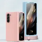 Fr Samsung Galaxy Z Fold6 Fold5 Fold4 Fold3 Silicone Matte Hinge Protective Case
