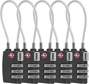 [Fxvhojq] Cable Luggage Locks Versatile Sturdy Luggage Suitcase Baggage Locks Easy to Use Suitcase Luggage Bag Lockers Stylish Shackle Combination Locks