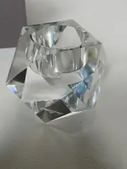 Rosenthal CARLYLE 200806 Crystal Votive Tea Light Candle Holder Geometric Shape