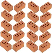50pcs Miniature Bricks Realistic Fake Red Bricks for DIY Landscape Diorama Miniature Model Building