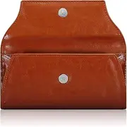 [XEYOU] Slim Card Wallet for Women Ultra Thin Synthetic Leather Womens Wallet RFID Blocking Credit Card Holder Bifold Clutch Long Ladies Billfold, Brown, Modern