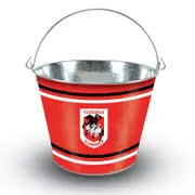 St George Illawarra Dragons NRL 5L Galvanised Tin Ice Bucket with Handle
