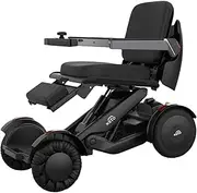 WJSHIPFOR Intelligent Electric Wheelchair M4- 360° Rotation,Foldable Power Wheelchairs with Auto Balance, Joystick & App Control, 4-Motor Power, All Terrain Power Wheelchair for Adults,Indoor & Outdoor