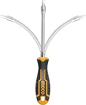 Ingco 12-in-1 Flexible Shaft Screwdriver Set, 1PC Shaft Handle & 1PC 4-6mm (25mm) Bit Adaptor & 10PC 6.35x 25mm Screwdriver Bits - AKSDFL1208
