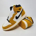 Air Jordan 1 Retro OG High Yellow Ochre Sneakers FD1437-701 Size 7Y