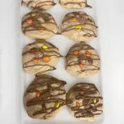 Peanut Butter Explosion Cookies Loaded With Reese’s Pieces,Cups And Chocolate,