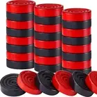 48 Pieces Wooden Checkers 1.06 Inch Wood Checkers Pieces Stackable with Draws...