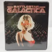 Vtg Battlestar Galactica Premier Edition Trading Card Binder + Promo Card 2005