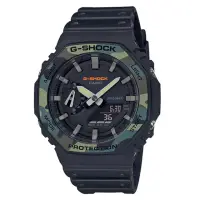 在飛比找momo購物網優惠-【CASIO 卡西歐】G-SHOCK 街頭時尚八角形雙層錶圈