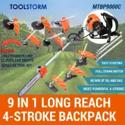 4-STROKE Backpack Pole Chainsaw Garden Pruner Saw Brush Cutter Whipper Snipper