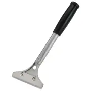 Back of House Grill Scraper Angled PVC Grip Handle Aluminum Blade Silver 12 Inch