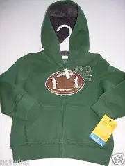 Sonoma Boy's Jacket Hood Hoodie Zipper Pocket Football Toddler 18 - 24 Month NWT