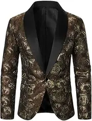 [HEYDHSDC] Men's Textured Casual Blazer Business Banquet Stage Performance Street Style Wedding Suit
