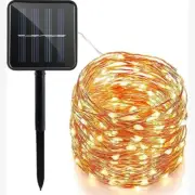 32ft 100 LED Microdot Wire Solar Fairy Light - Warm White