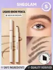 Sheglam Feather Better Waterproof Eyebrow Brow Liquid Pencil Pen Dark Brown