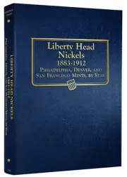 Whitman Classic Album 9114 Liberty Head Nickels 1883-1912 Book 5 cent