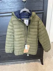 NWT GAP KIDS PRIMALOFT PUFFER JACKET ARMY GREEN SIZE M 8