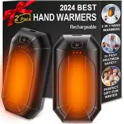 2-Pack Hand Warmers Rechargeable,Portable Electric Hand Warmers Reusable,USB ...