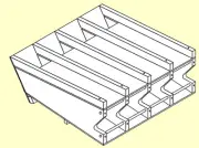 Can Rack Plans #10 cans 6-1/4" Horizontal 23" Deep H625-23