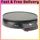 BREVILLE Electric Pancake Crepe Maker Pikelet Pan Plate Grill Non Stick Cooker