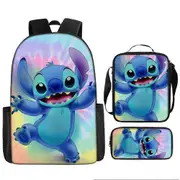 Stitch Backpack StarCraft Backpack Oxford Cloth Shoulder Bag Lunch Bag Pencil Bag 39-NMAOV