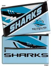 Cronulla Sharks NRL Rugby League Large Pencil Case 33cm x 21cm