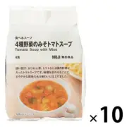 Set of 10 packs (40 servings) MUJI Tomato Soup with Miso Japanese Food Washoku