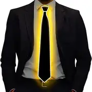 [Ainiv] Light Up Neckties Bowties Suspenders LED Party Supplies Glow in the Dark Adjustable for Women and Men Parties