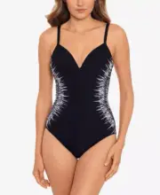 Miraclesuit Temptation Underwire One-Piece Swimsuit Size 16 New