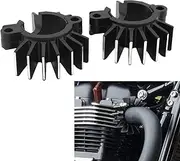 Exhaust Pipe Head Heat Sink Fixing Clips For BONNEVILLE BOBBER 2017-2023 Silver Black Gold