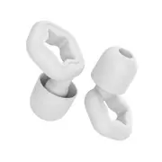 Silicone Ear Plugs for Sleeping, Washable and Reusable Noise Cancelling Reduction Earplugs for Swimming, Snoring, Working, White
