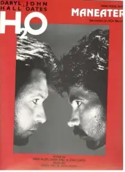 HALL & OATES "MANEATER" SHEET MUSIC-PIANO/VOCAL/GUITAR-BRAND NEW ON SALE-MINT!!