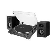 Audio-Technica AT-LP60XBT Bluetooth Stereo Turntable Black with Speakers Pairs