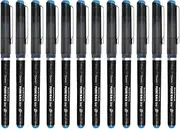 OHTO Fude Ball Bio 1.5 Rollerball Pen, Ultra-Bold 1.5mm, Water-Based Biocide Free Ink, Sky Blue, CFR-15FBO-SB, Pack of 12