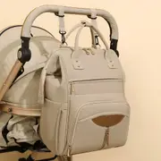 Bopeep Nappy Changing Bag Mummy Backpack Baby Diaper Bag Travel Waterproof Khaki