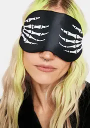 [Devil Fashion] Skeleton Hands Sleep Mask