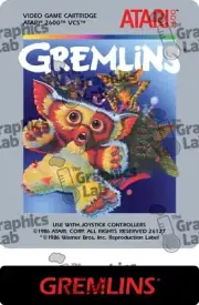 Replacement Game Cartridge Label - Gremlins for Atari 2600