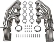 liwei store Turbo Shorty Manifold Headers For LS1 LS6 LSX GM V8+Elbows T3 T4 To 3.0" V Band