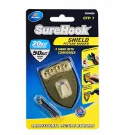 Zenith Sure Hook SHIELD PICTURE HANGER for 20kg/50kg Frame Secured BRASS PLATED