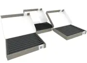 Feldherr 3 pcs. Value Pack Storage Box 9 Slots for N Scale - Standing for
